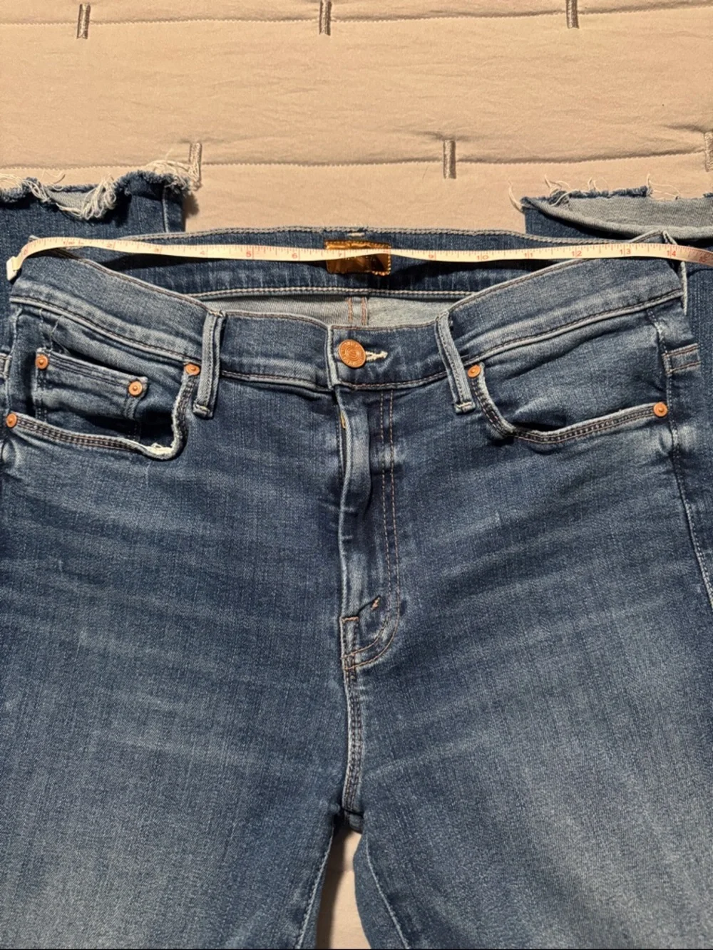 Mother Blue Jeans The Weekender Fray Bootcut-Size 29-Good Stretch - Picture 3 of 10